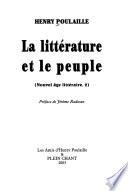 La littérature et le peuple