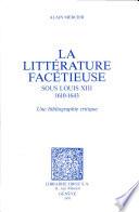La littérature facétieuse