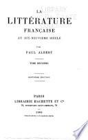 La littérature française au dix-neuvième siècle