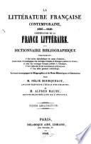 La littérature française contemporaine