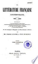 La littérature française contemporaine...