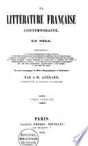 La littérature française contemporaine