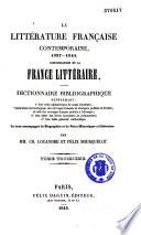 La littérature française contemporaine...