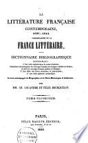 La littérature française contemporaine