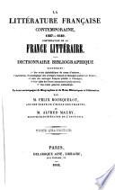 La Littérature Française Contemporaine