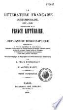 La littérature française contemporaine...