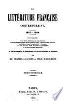 La littérature française contemporaine