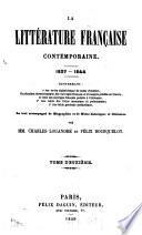 La littérature française contemporaine