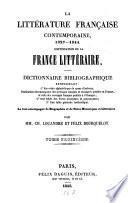 La littérature française contemporaine