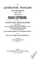 La littérature française contemporaine