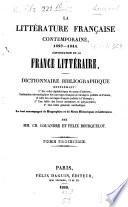La littérature française contemporaine