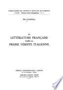 La littérature française dans la presse vériste italienne