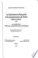 La littérature française et la connaissance de Dieu: Philosophies du dialogue et dialogue des philosophies: différences, compréhensions, dialogues