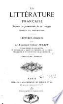 La littérature française
