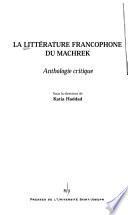 La littérature francophone du Machrek