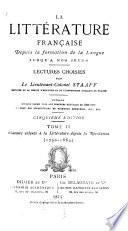 La littérature franc̜aise depuis la formation de la langue jusqu'à nos jours: ptie. Quatrième cours: Auteurs enlevés à la littérature depuis la restauration (1830-1869) 1875