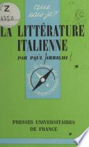 La littérature italienne