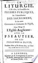 La Liturgie, etc. [Translated by J. Durel.]