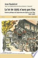 La loi de 1905 n’aura pas lieu