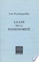 La loi de la pansonorité