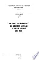 La Lutte anti-imperialiste de liberation nationale du peuple albanais, 1918-1920