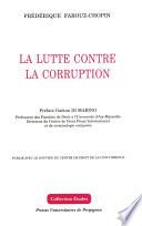 La lutte contre la corruption