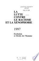 La lutte contre le racisme et la xénophobie