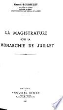 La magistrature sous la monarchie de juillet