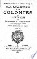 La marine et les colonies de l'Allemagne