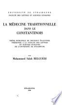 La médecine traditionnelle dans le Constantinois