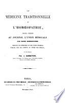 La médecine traditionnelle et l'homoeopathie