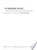 La mémoire en jeu