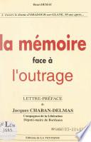 La mémoire face à l'outrage