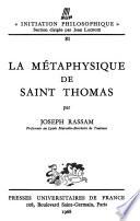 La Métaphysique de saint Thomas