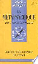 La métapsychique