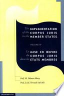 La mise en oeuvre du Corpus juris dans les États membres