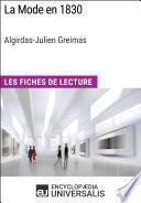La Mode en 1830 d'Algirdas-Julien Greimas