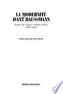 La modernité avant Haussmann