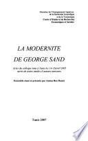 La modernité de George Sand