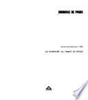 La modernité, ou, L'ésprit du temps