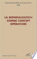 La mondialisation comme concept opératoire