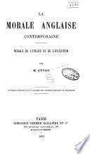 La morale anglaise contemporaine