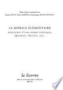 La morale élémentaire