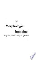 La morphologie humaine