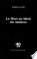 La Mort au siècle des Lumières