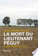 La Mort du lieutenant Péguy