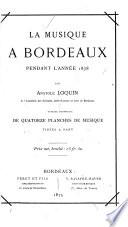 La Musique à Bordeaux