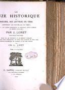 La muze historique ou recueil des lettres en vers, contenant les nouvelles du temps