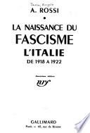 La naissance du fascisme