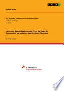 La nature des obligations des Etats parties à la Convention européenne des droits de l’homme